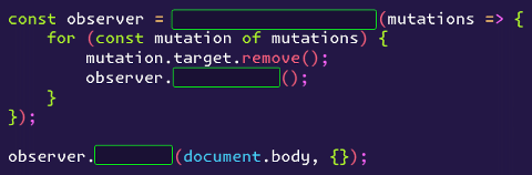 Bloc de code avec coloration syntaxique et champs de formulaires.